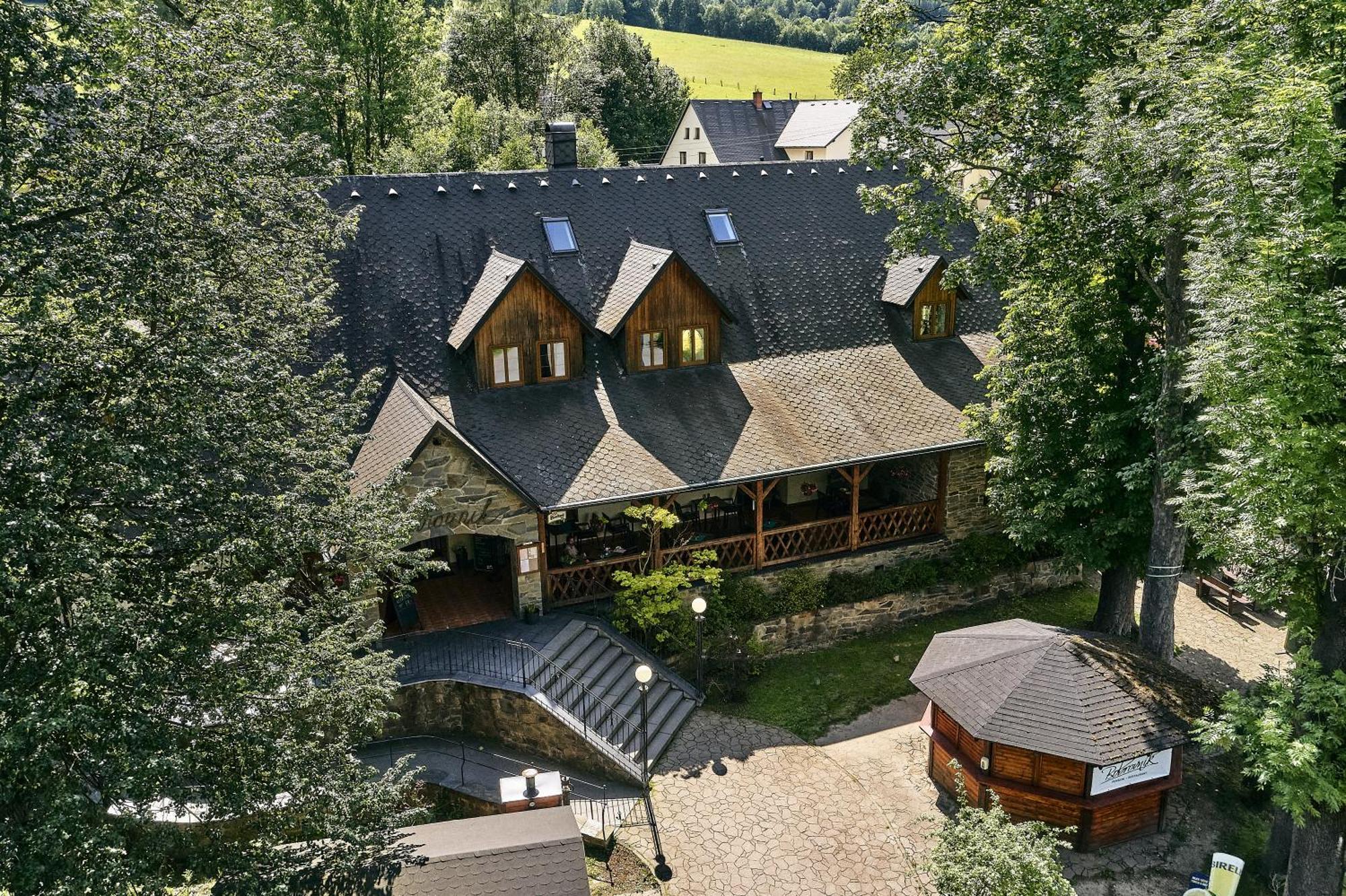 Pension Restaurant Bobrovnik Lipova Lazne Exterior photo