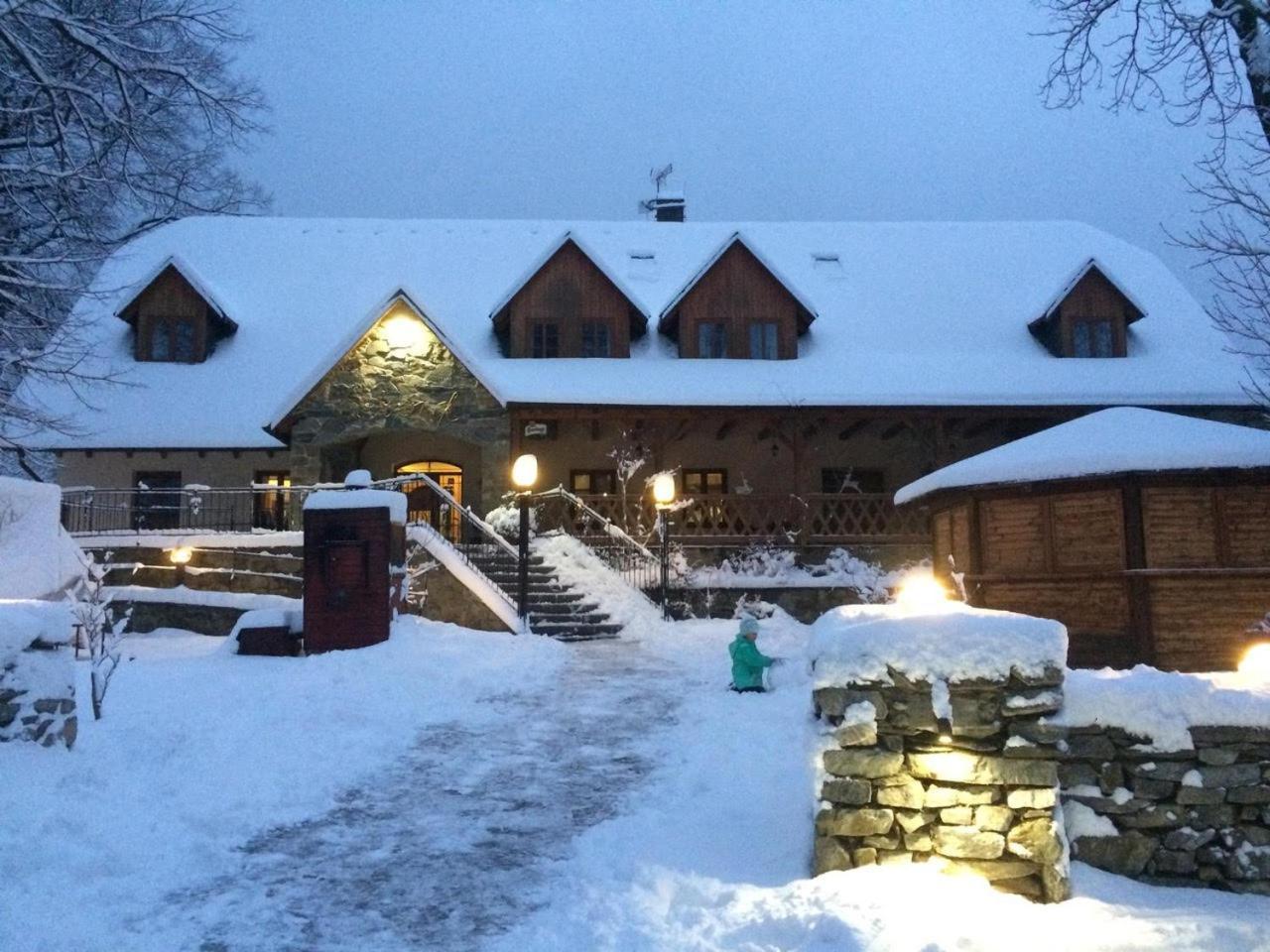 Pension Restaurant Bobrovnik Lipova Lazne Exterior photo
